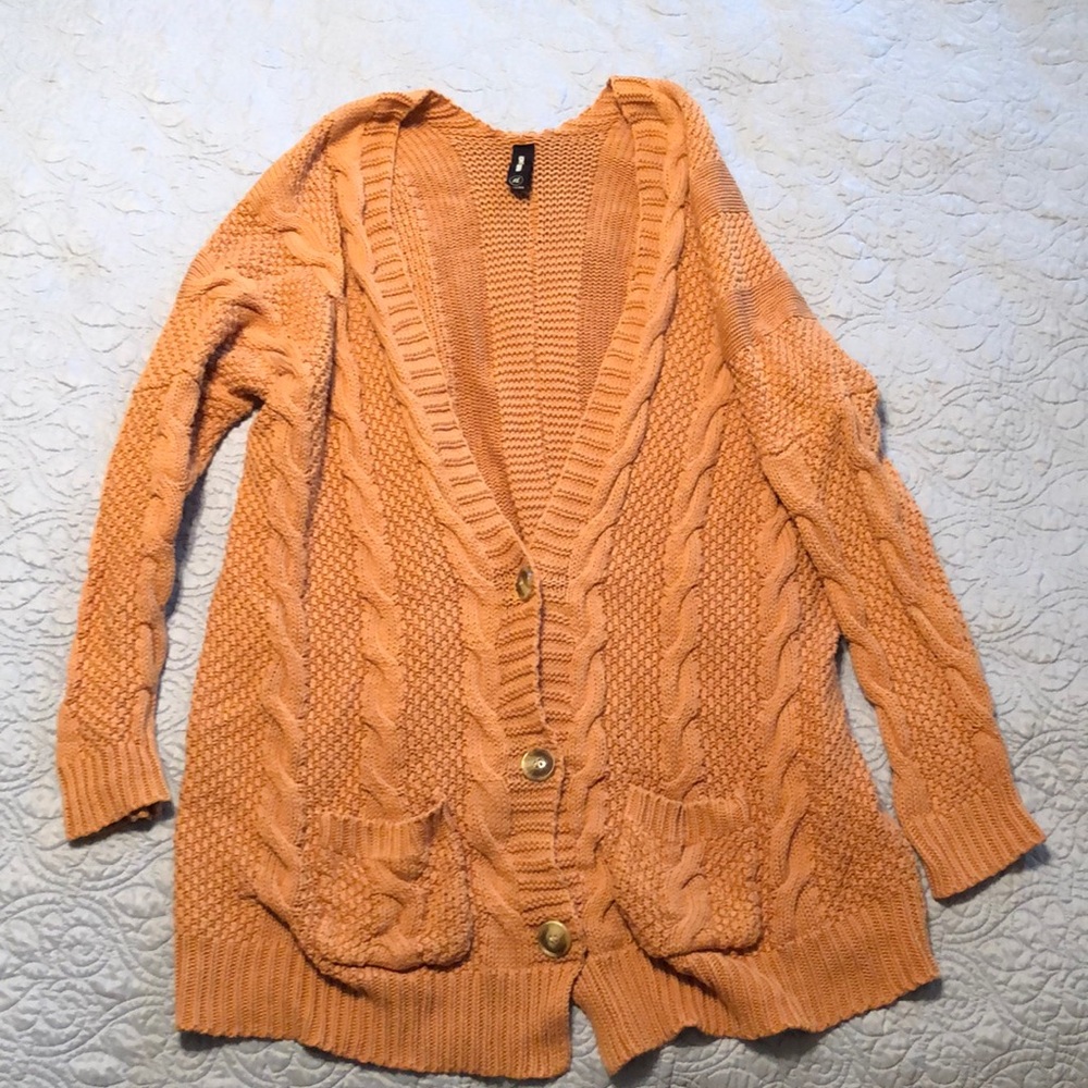 Agnes and Dora Carmel Boyfriend Cardigan xl